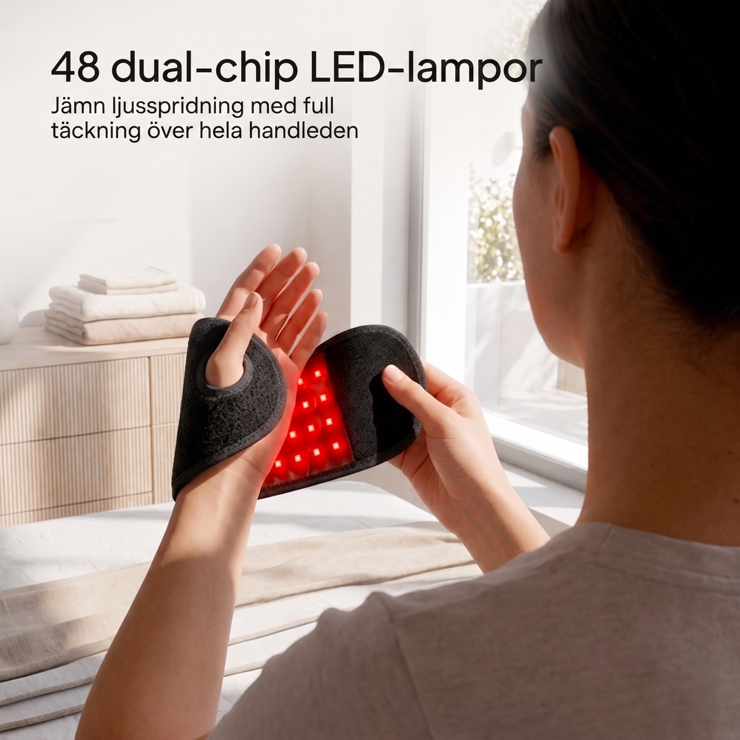 Red Light for Stinging, Numb, and Aching Wrists – 15 minutes a day